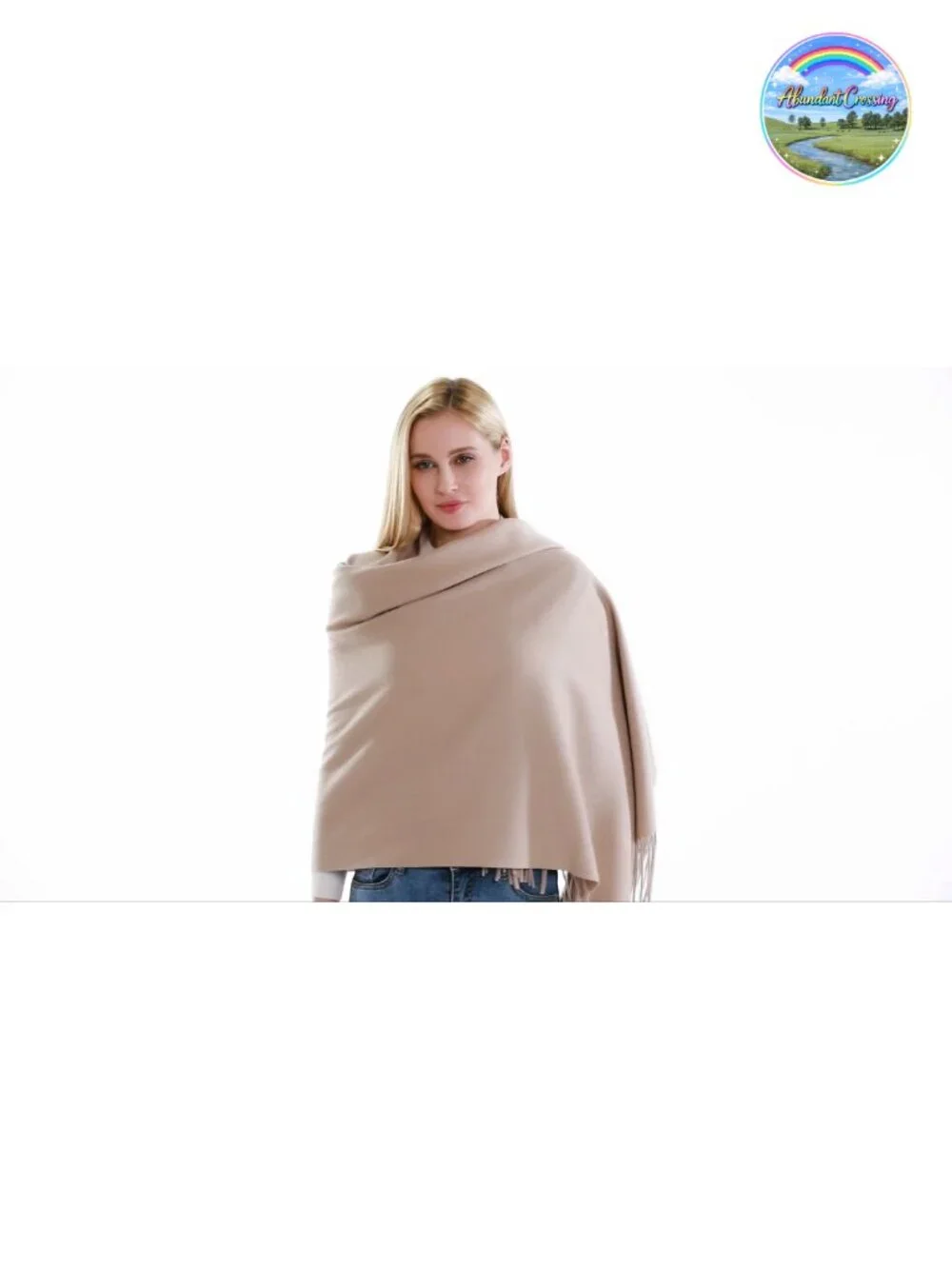 Wool Pashmina Shawl Wrap - Super Soft Warm Women's Scarf Wedding Formal Evening